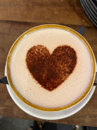 Latte art at Cafe 1496